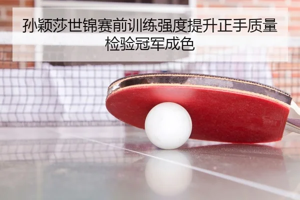 孙颖莎世锦赛前训练强度提升正手质量检验冠军成色